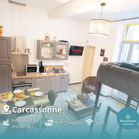 Charming With Sofa, Bed And Terrace-as Apartament